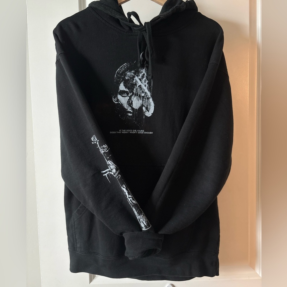 Like moths to flames band tour merch hoodie LMTF Metalcore hardcore metal